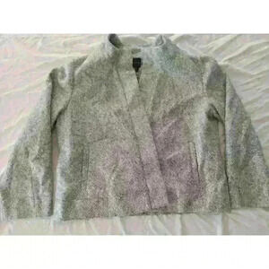 Rafaella Women's Blazer Jacket Size XLP Light Gray Suit Coat Lined